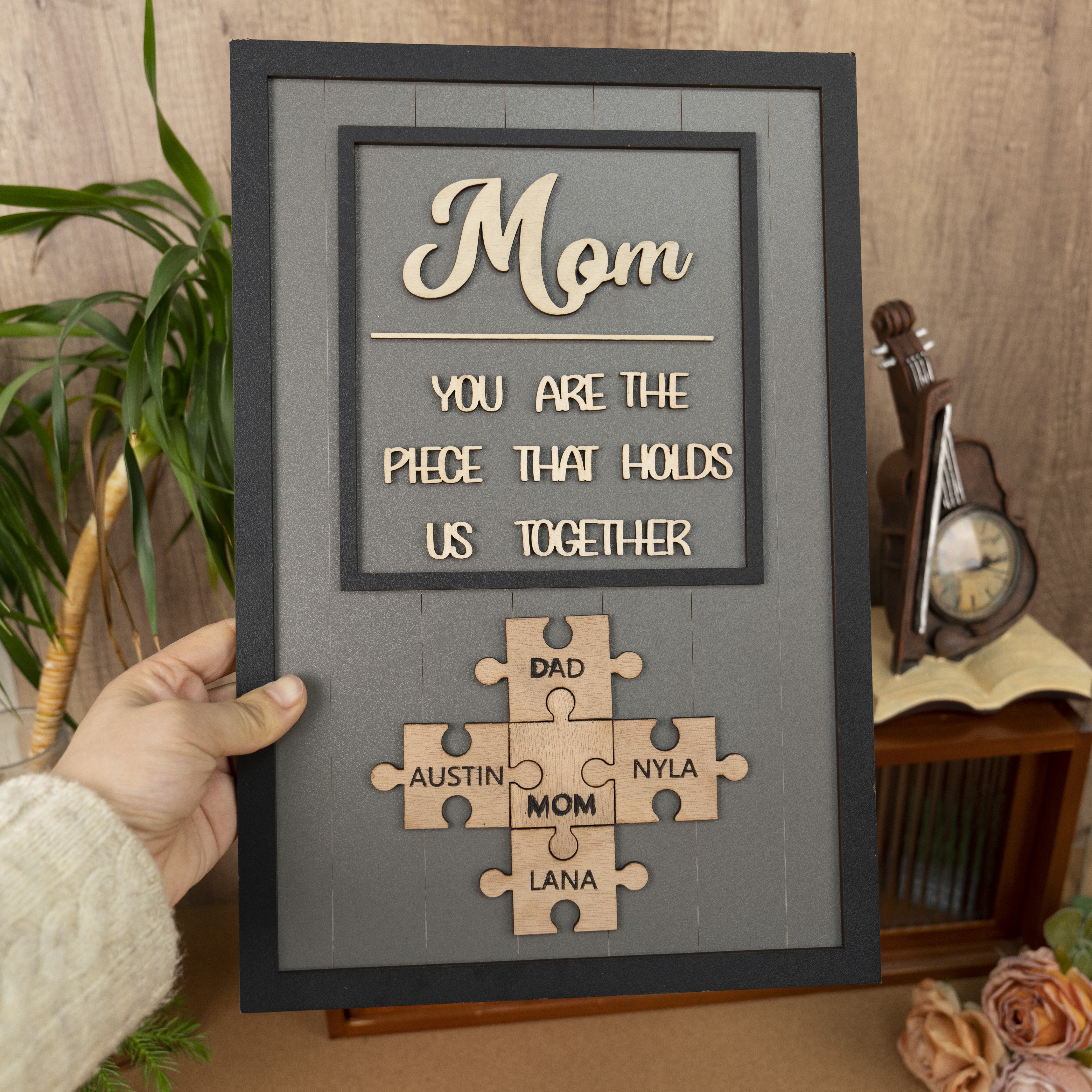 BESTSELLER❗❗ | Mom You Are The Piece That Holds Us Together | Ideal Gift for Mom Grandma on Mother's Day