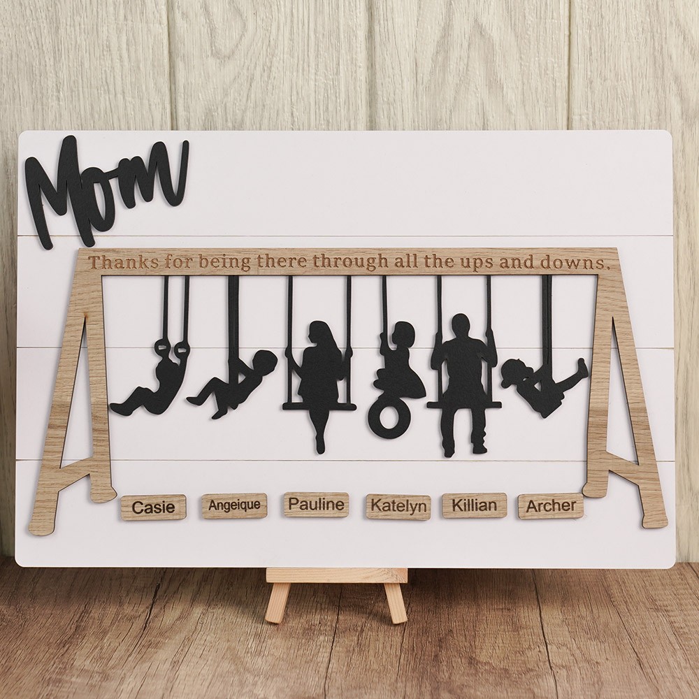 Personalized Swing Set Sign For Mother's Day Gift