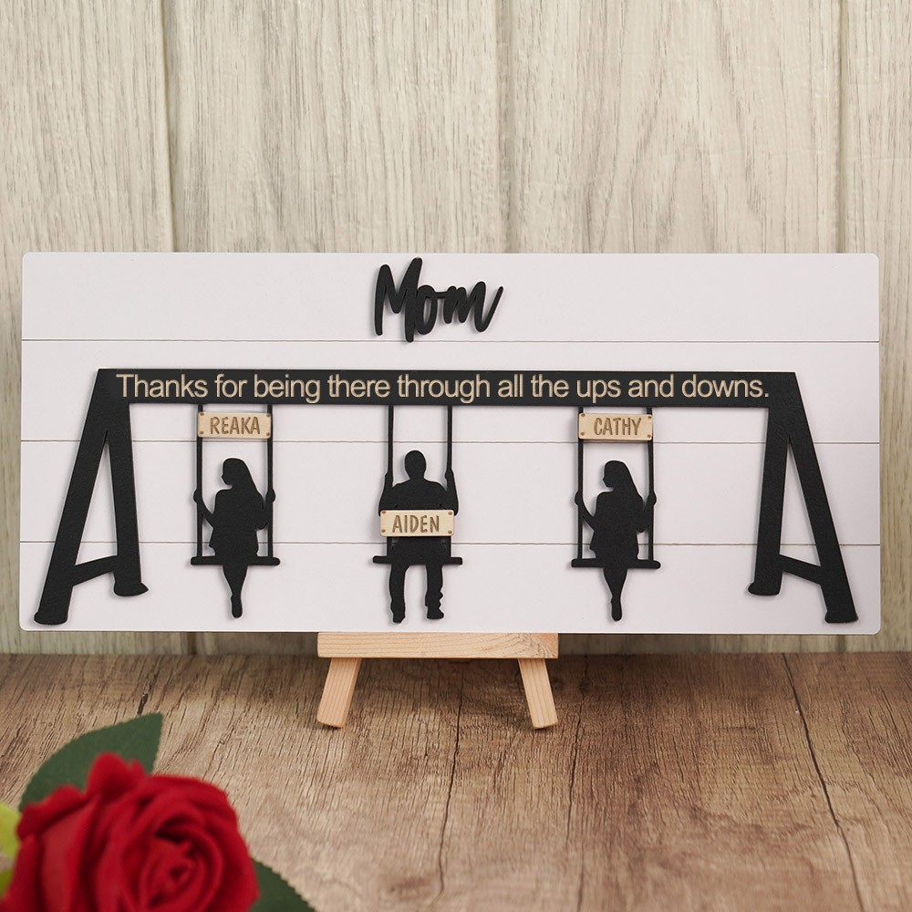 Personalized Swing Set Sign For Mother's Day Gift