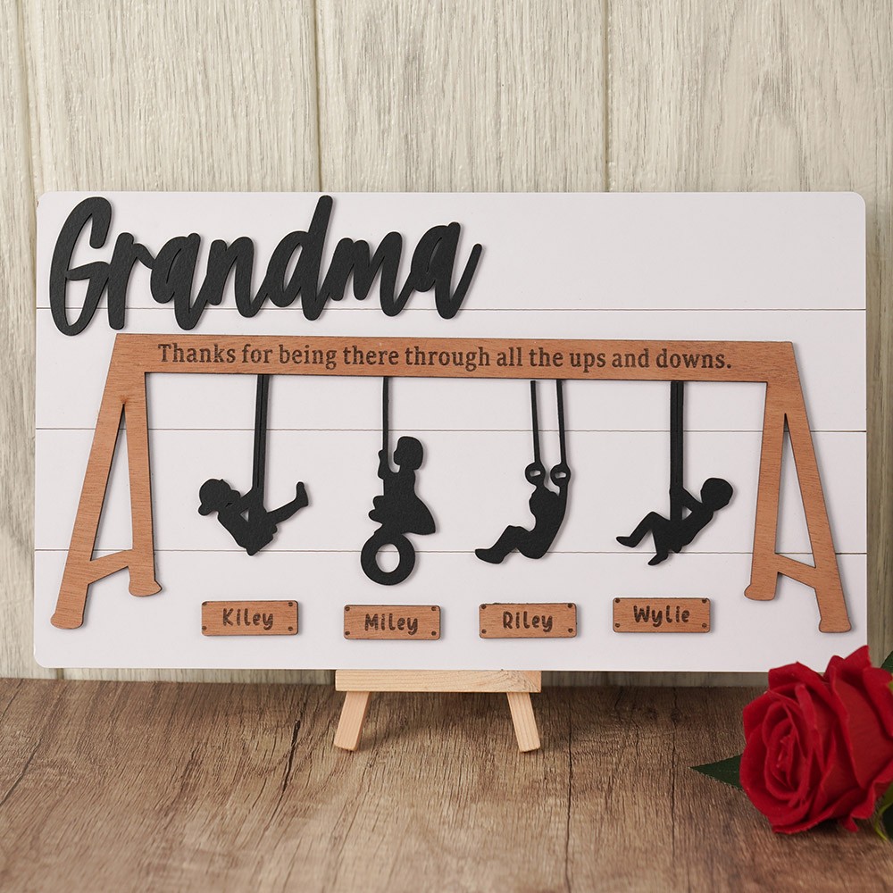 Personalized Swing Set Sign For Mother's Day Gift