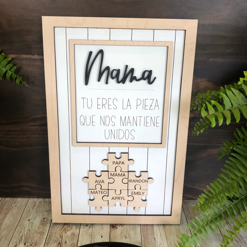 Mama Tu Eres La Pieza Que Nos Mantiene Unidos | Regalo Del Día De Las Madres