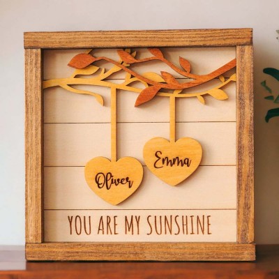 Forever And Always Personalized Couple Wooden Sign For Valentines Day,Anniversary