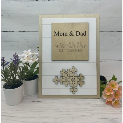 Mom & Dad You Are The Pieces That Hold Us Together | Gift For Parents 