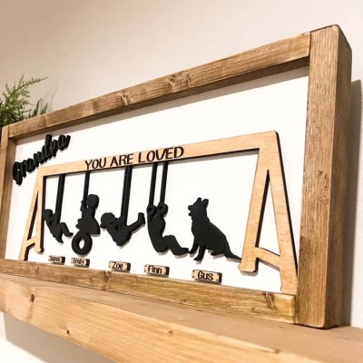 Personalized Swing Set Sign For Mother's Day Gift