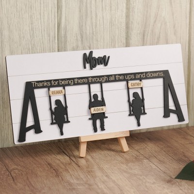 Personalized Swing Set Sign For Mother's Day Gift