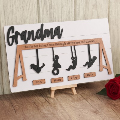 Personalized Swing Set Sign For Mother's Day Gift