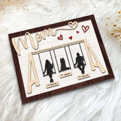 Personalized Swing Set Sign For Mother's Day Gift